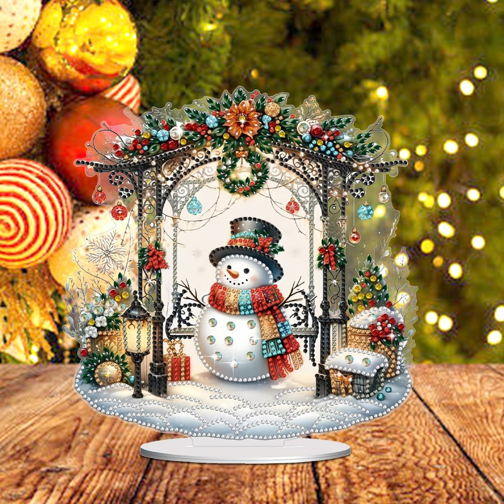 Diamond Painting Christmas Snowman 5D DIY Craft Ornament