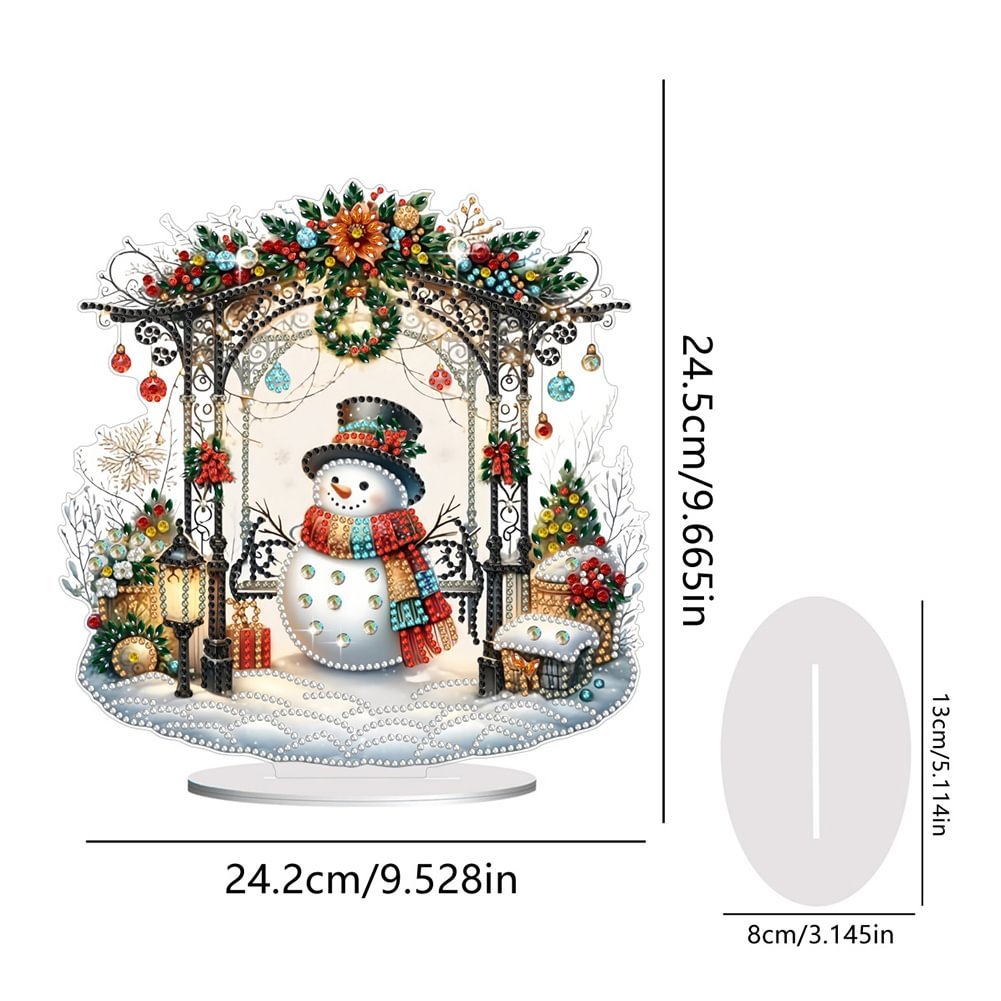 Diamond Painting Christmas Snowman 5D DIY Craft Ornament