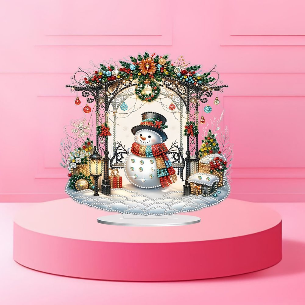 Diamond Painting Christmas Snowman 5D DIY Craft Ornament