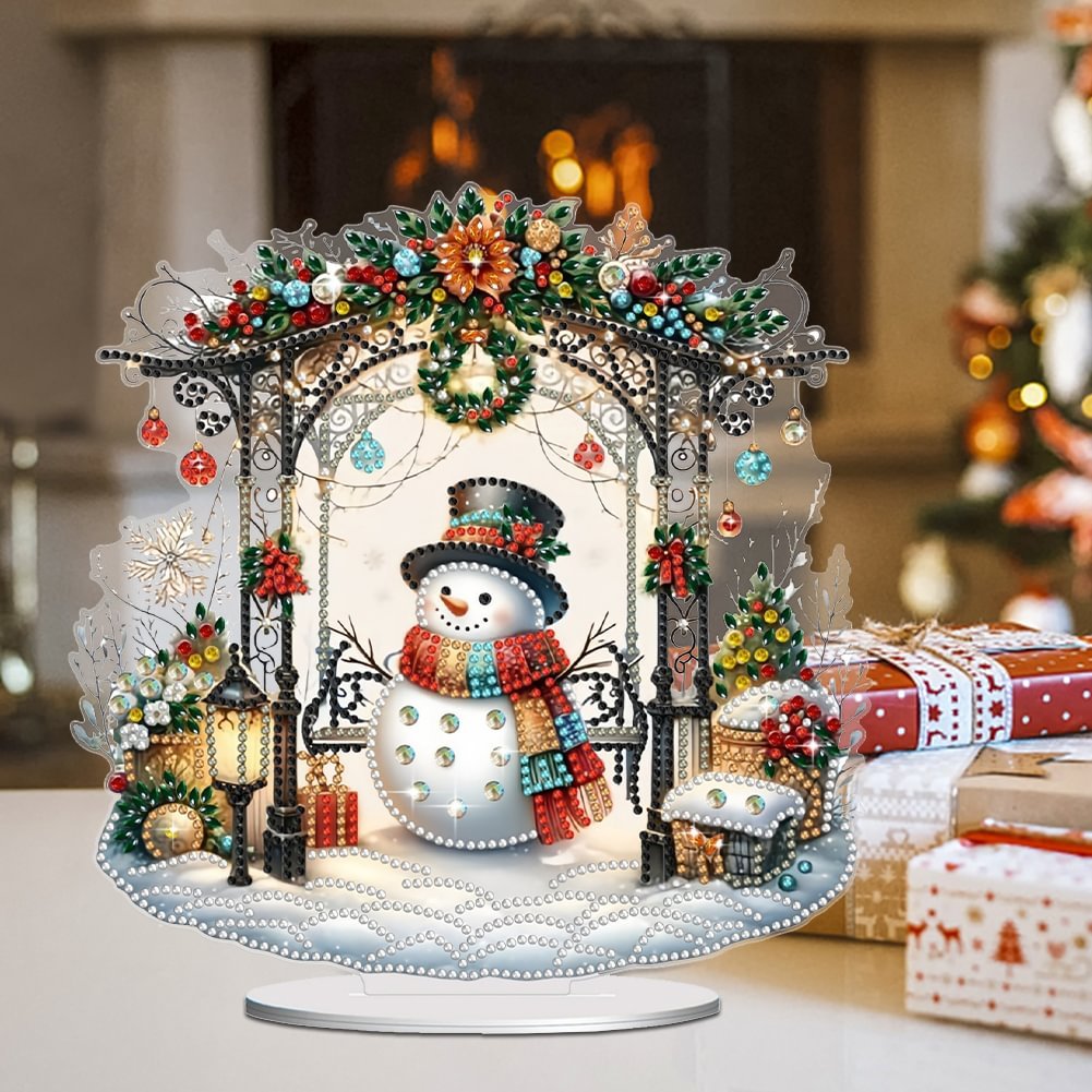 Diamond Painting Christmas Snowman 5D DIY Craft Ornament