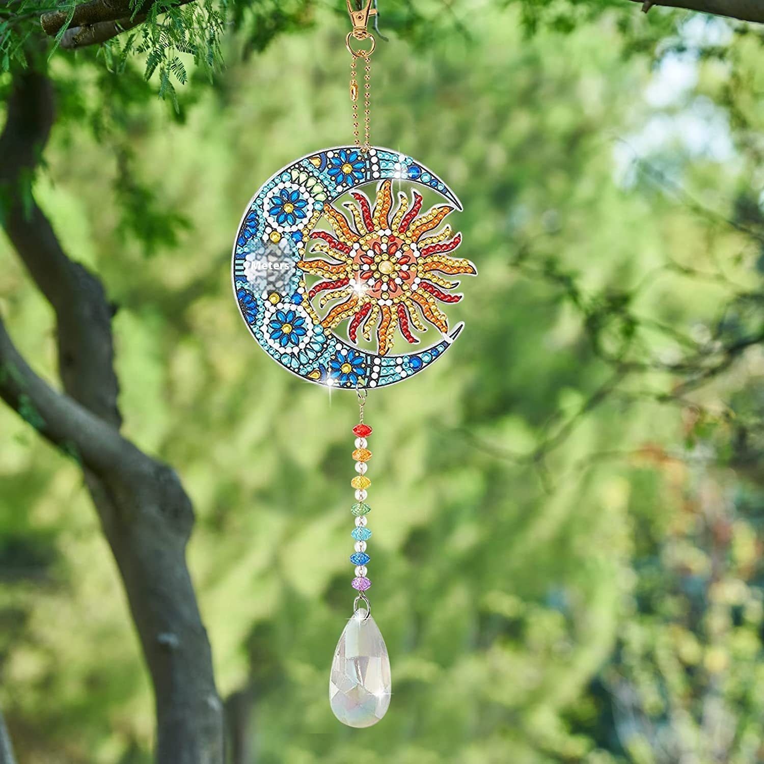 Diamond Painting Hanging Wind Chime Pendant Double Sided Acrylic Printed DIY Beaded Pendant Decorations Factory Supply