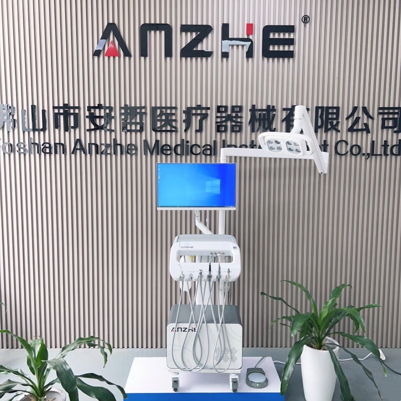 Unique new design dental trolley pc dental hospital mobile treatment carts factory mobile dental unit with lamp