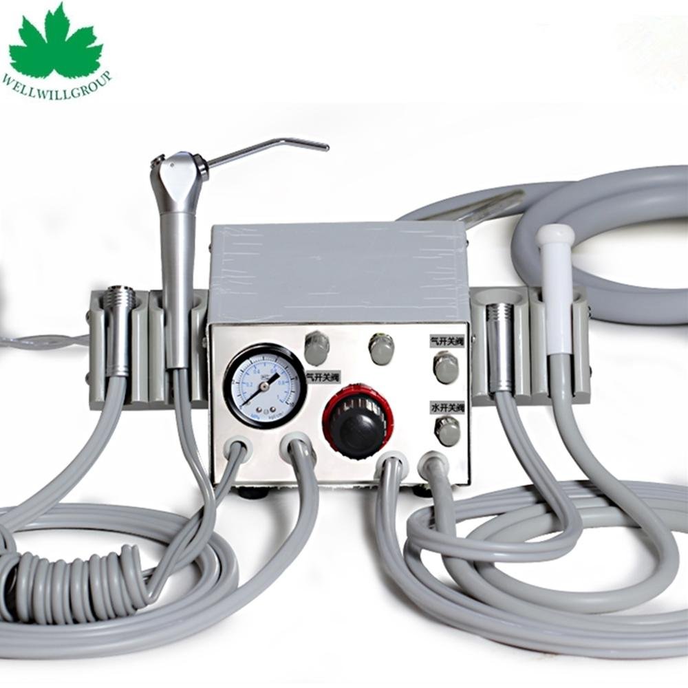 Small Portable Dental Turbine Unit With Suction