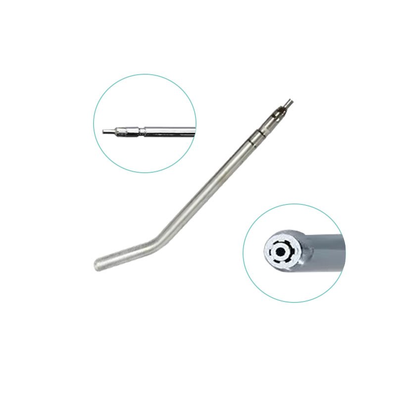 Dental Chair Attachment Metal Triple Syringe Air Water Spray Syringe With Two Syringe Tips