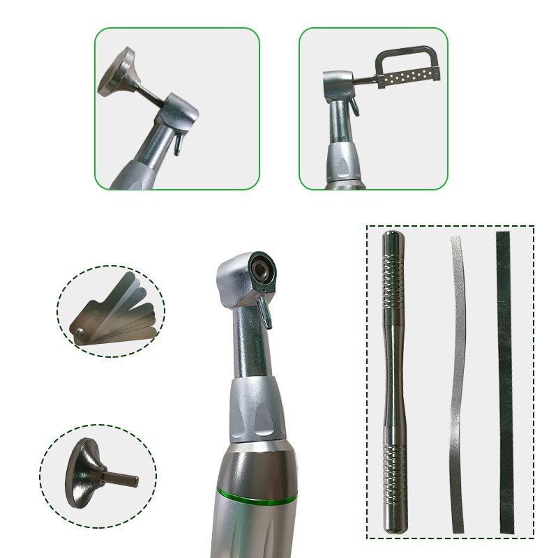 Dental 4-1 IPR system reciprocating interproximal glaze removal kit cutting stripping reducing angle tooth cutting orthodontic