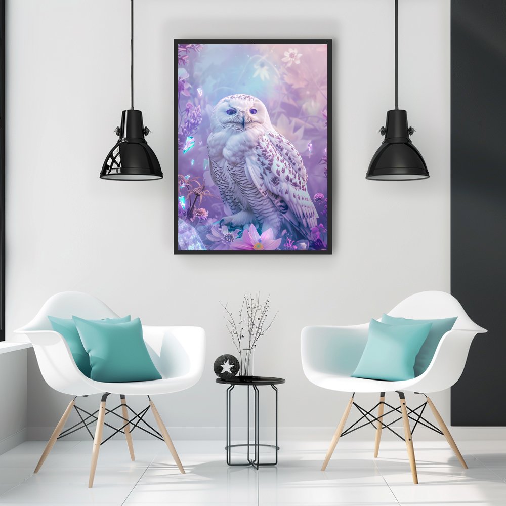 COOLEVE 5D DIY Diamonds Art Painting Kit 30*40 cm Wall Decor Handpainted Modern Landscape Animals OWL with Crystal Gift Kids