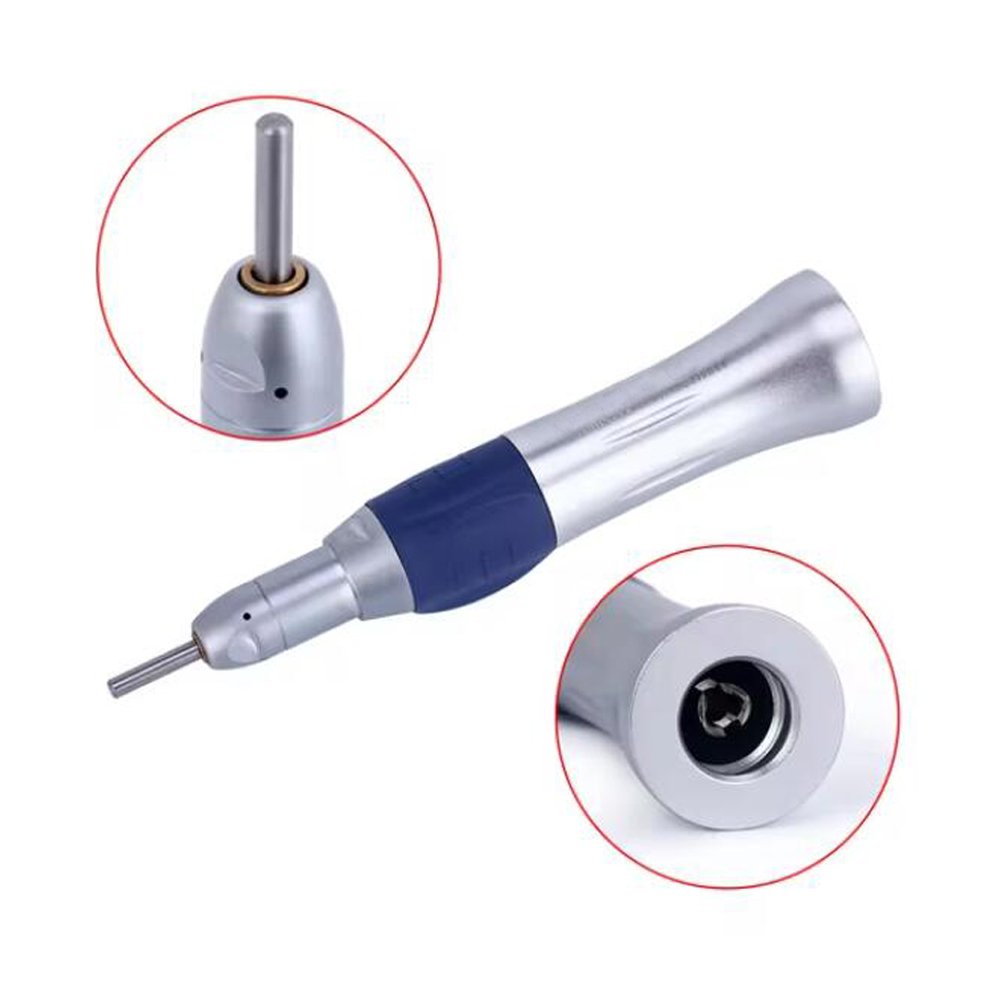 Dental 1PC E-type Contra Angle Low Speed Straight Nosecone Air Motor For Clinic Polishing Brush Tool Dentist Equipment