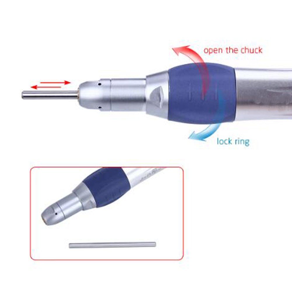 Dental 1PC E-type Contra Angle Low Speed Straight Nosecone Air Motor For Clinic Polishing Brush Tool Dentist Equipment