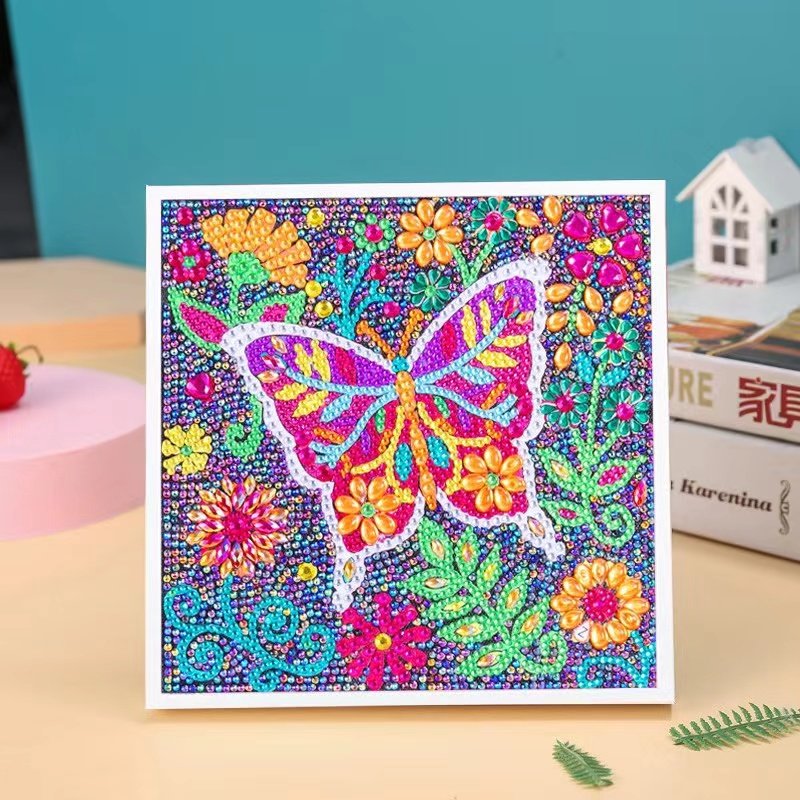 Children's Educational Handmade Cartoon Kid Diamond Painting Shaped Diamond Painting With Picture Frame