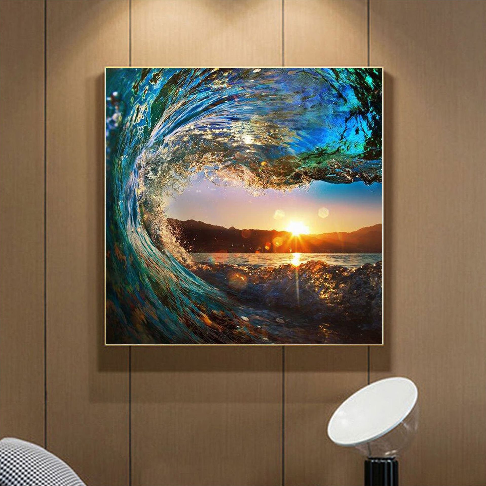 Water ripple diamond painting three-dimensional wave diamond painting beautiful water spray diamond painting 20*20cm