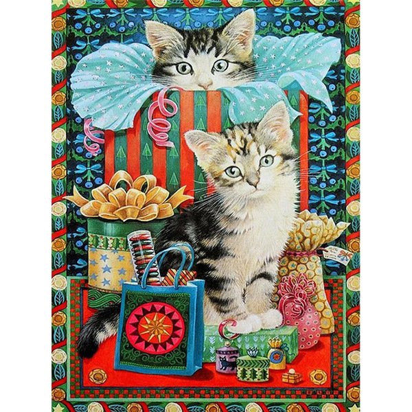 New hot cross stitch Animal Cat Series wholesale diamond painting diamond painting cat