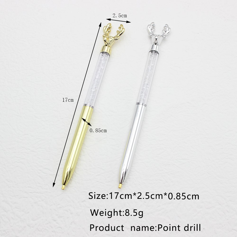 New Style Deer Head Decorative 5d Diamond Painting Shiny Crystal Point Drill Pen Diy Diamond Embroidery Tool Accessories Pen