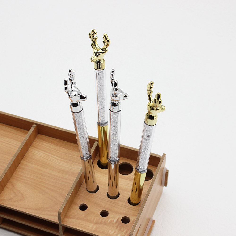 New Style Deer Head Decorative 5d Diamond Painting Shiny Crystal Point Drill Pen Diy Diamond Embroidery Tool Accessories Pen