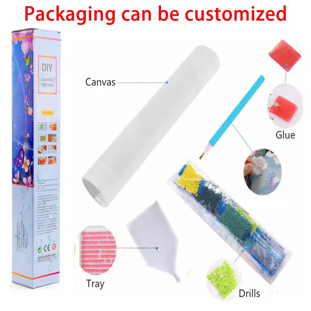 Wholesale Custom Diamond Painting Waterfall End Short Lint Custom Picture Ab Drill Square Or Round Drill Design Pattern