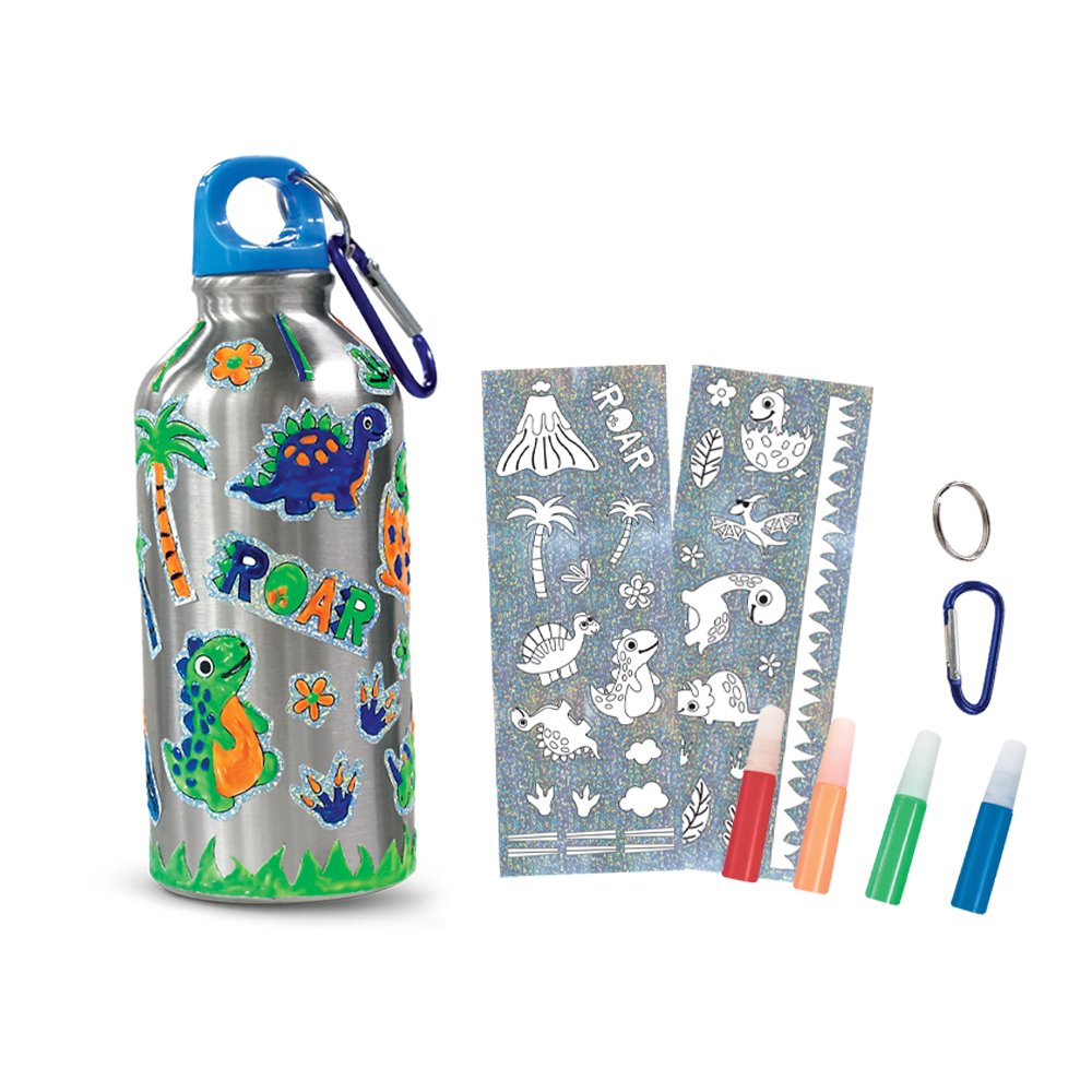 Hot sale Diy Kids toys sets art and Craft Creative kits for child diamond painting cute dinosaur water bottle for boy At A Loss