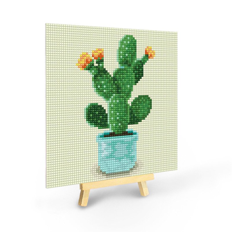 20x20cm wooden diamond painting with holder flower rose yiwu ab diamond painting drills crystal porcelain diamond paintings