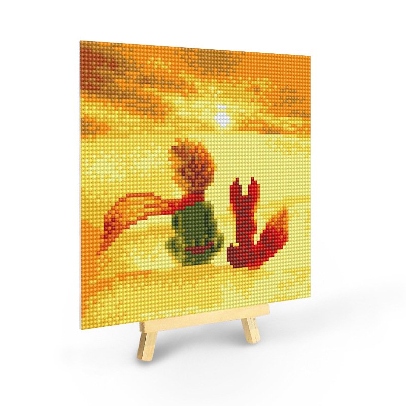 20x20cm wooden diamond painting with holder flower rose yiwu ab diamond painting drills crystal porcelain diamond paintings