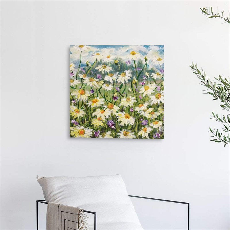 High quality Wholesale blooming flower abstract oil painting canvas prints wall art