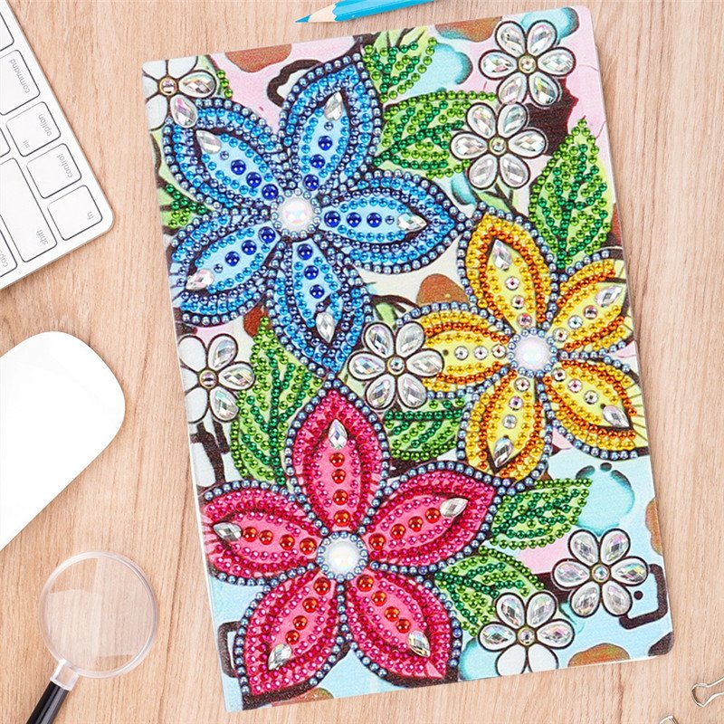 5D Diamond Painting Notebook DIY Religious Figures Flower A5 Diary Book Gift Special Shaped Diamond Embroidery Note Book