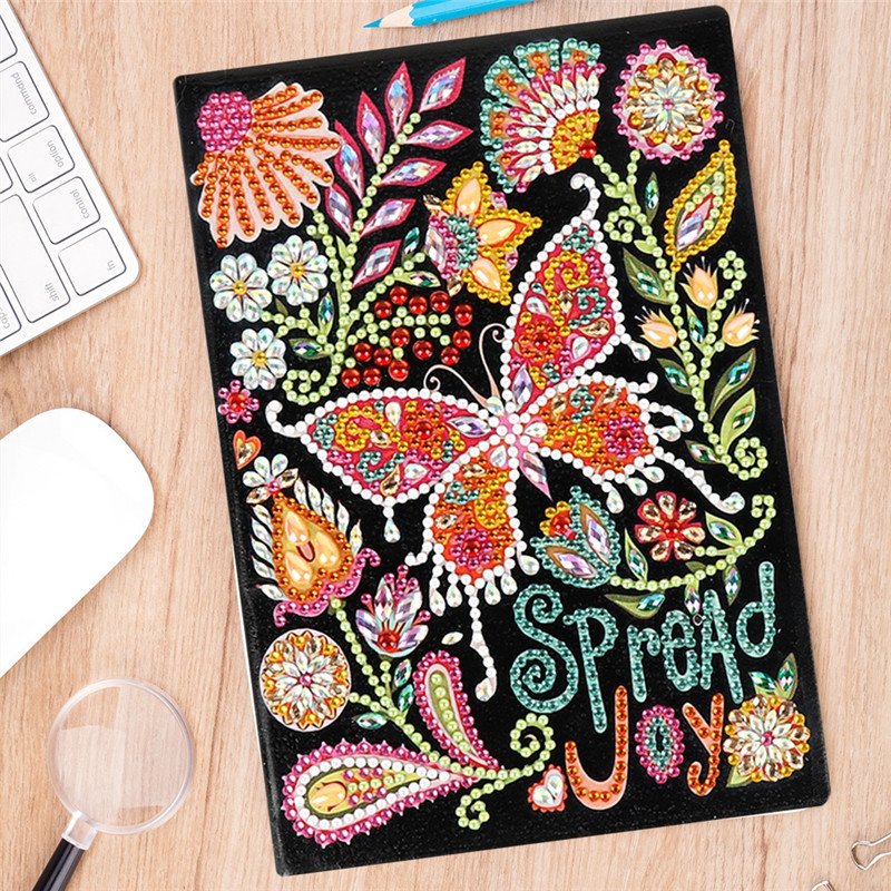 5D Diamond Painting Notebook DIY Religious Figures Flower A5 Diary Book Gift Special Shaped Diamond Embroidery Note Book