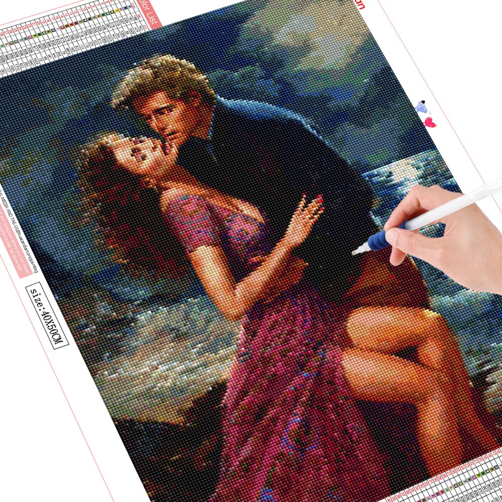 Full Drill Diamond Painting Portrait Sexy Woman And Man Couple Embroidery Mosaic Custom Photo New Design For Home Decor