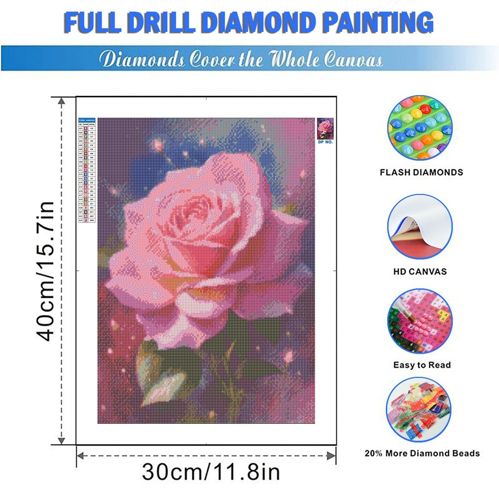 Diamond Painting New Flower 5D DIY Diamond Embroidery Cross Stitch Rose Pictures Of Rhinestones Mosaic Decor For Home