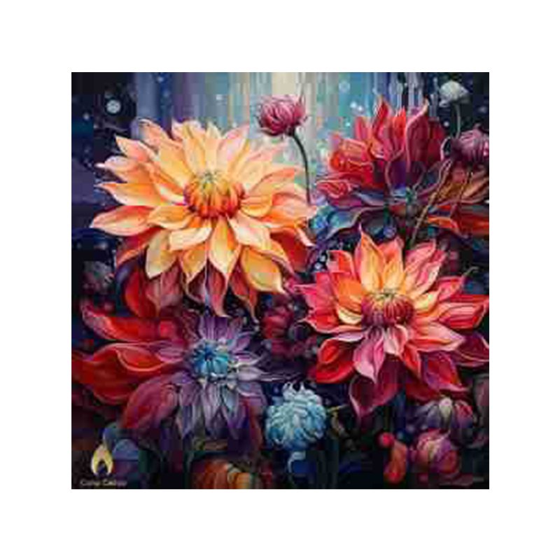 Broderie Diamant Custom fairy dust flower diamond painting drills Canvas Art Wall Decor Diamond art Painting kits landscape