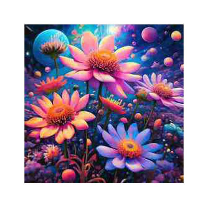 Broderie Diamant Custom fairy dust flower diamond painting drills Canvas Art Wall Decor Diamond art Painting kits landscape