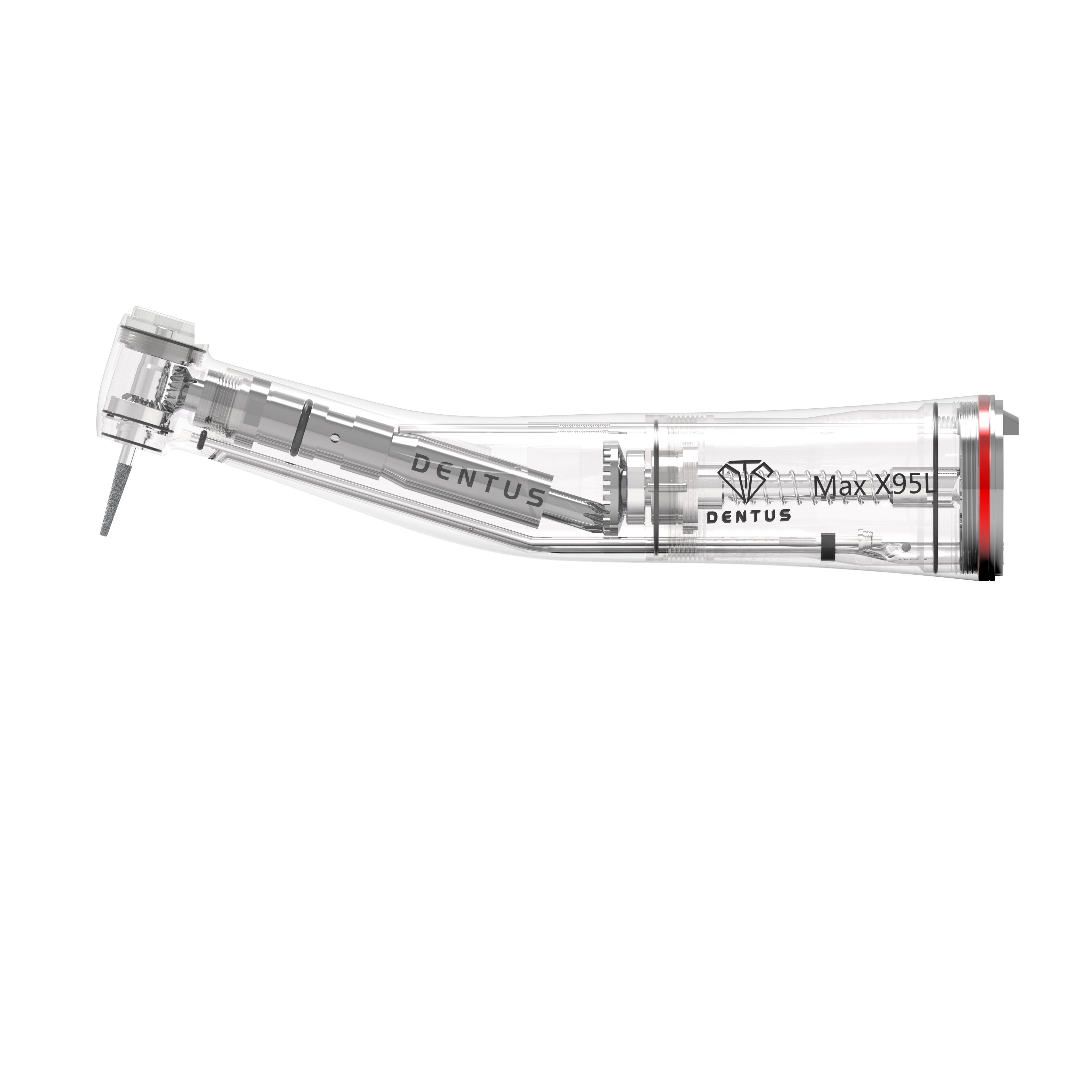 Factory customized direct 1:5 dental handpiece red ring surgical instrument dental lab equipment curved handpiece instrument