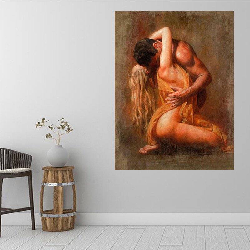 DIY Custom 30*40 Diamond Paintings Kits For Adults Full Drill Round Diamond Couple Body Art 5d diamond paintings
