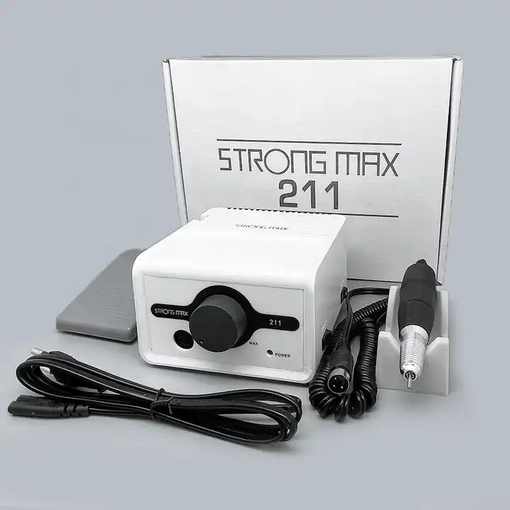 Factory Sales Nail Tool High Torque Electric Nail File 35000 Rpm Micromotor Polishing Machine Zs 603 Nail Drill Strong Max 211