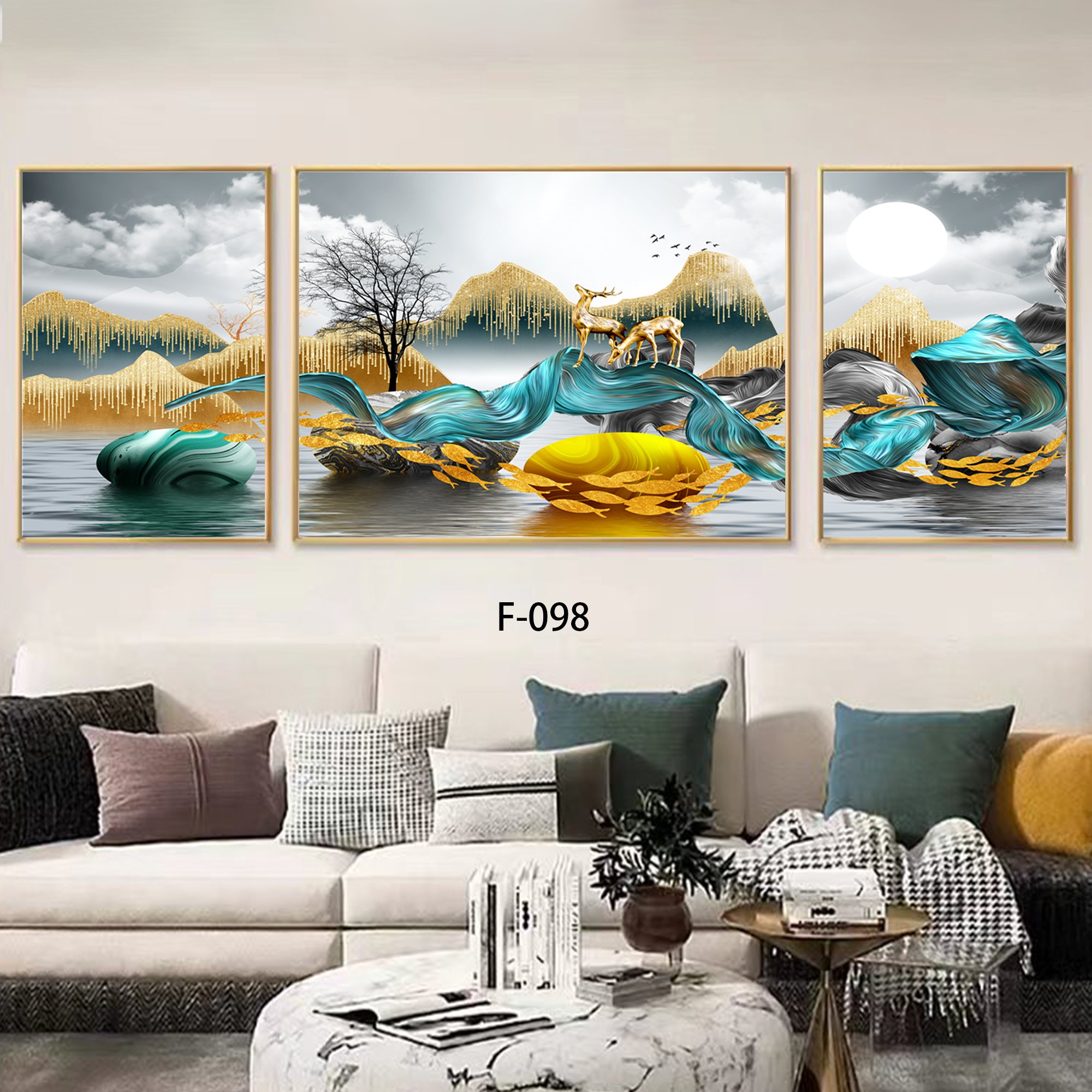 Sailboat Crystal Porcelain Still Life Painting Home Decoration Modern Luxury Customized Printed Wall Art Framework