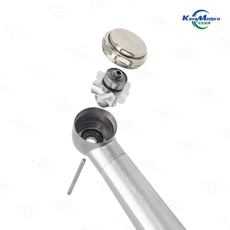 Dental Handpieces 4 Holes Push Button Turbine Led High Speed Dental Handpiece