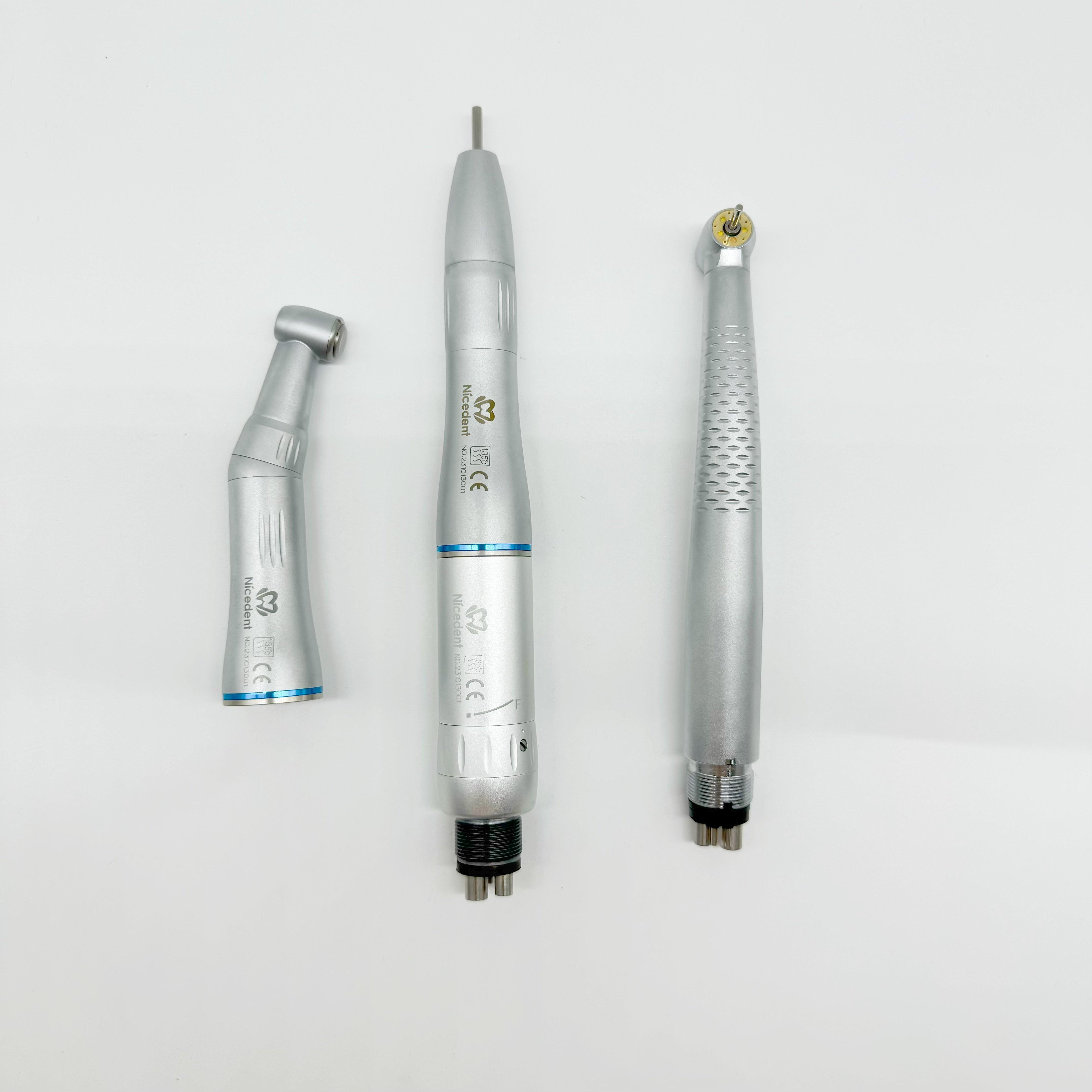 Dental LED Turbine Handpiece Include Inner Spray Low Speed Handpiece kit Contra Angle Air motor