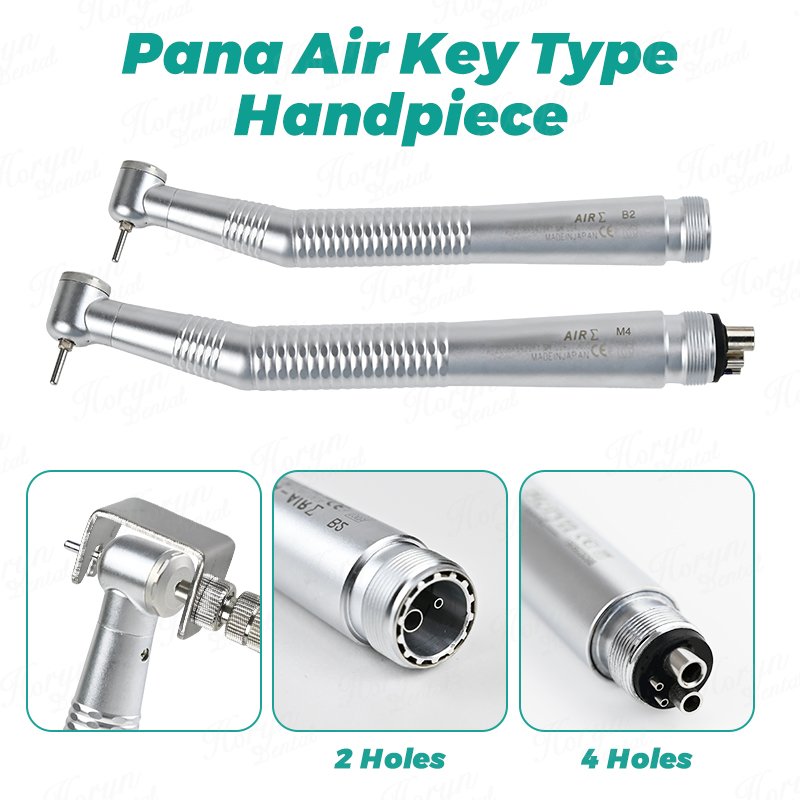 Dental High Quality Pana Air Turbine Close Type High Speed 4 Holes Handpiece with Push Button Or Key Type