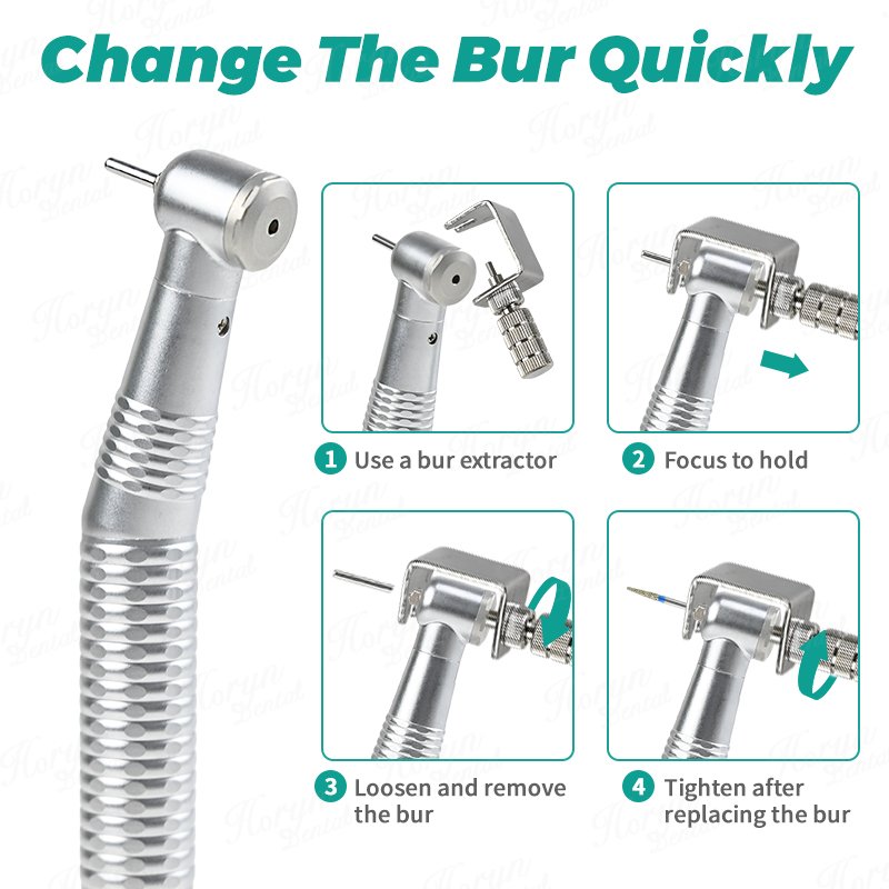 Dental High Quality Pana Air Turbine Close Type High Speed 4 Holes Handpiece with Push Button Or Key Type