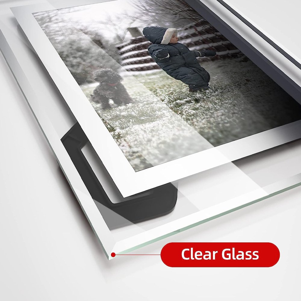 4x6 Crystal Clear Mirrored Sparkle Crushed Diamond Picture Frame for Home Decor Glass Photo Frame for Wedding Gift