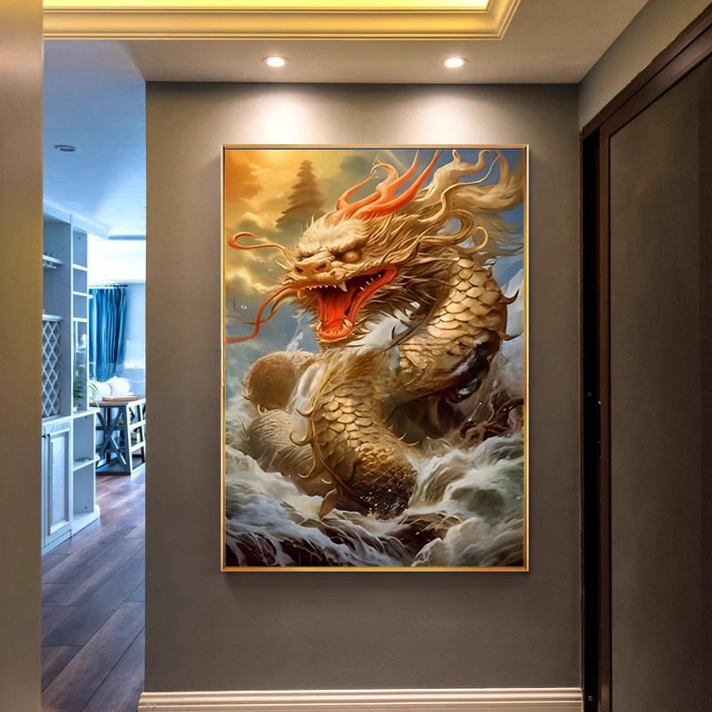 Factory outlet 5D diamond paintings Chinese Dragon Full of Diamonds Embroidery Handmade Diamond paintings