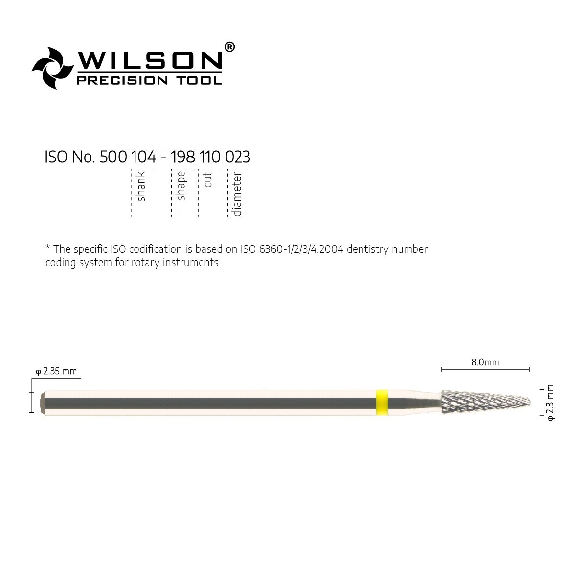 5000105 Handpiece Fissure Dental Tungsten Carbide Burs Dental Laboratory Bur/Carbide Nail Bit