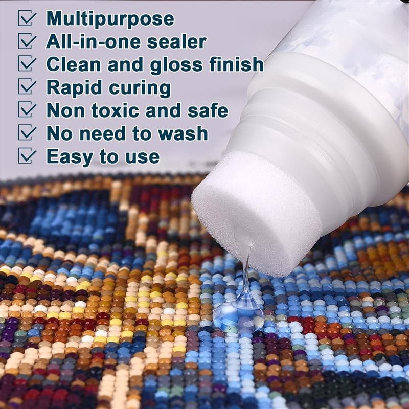 Clean and gloss 120ml Diamond Embroidery Brightener and protect for Diamond painting smooth application