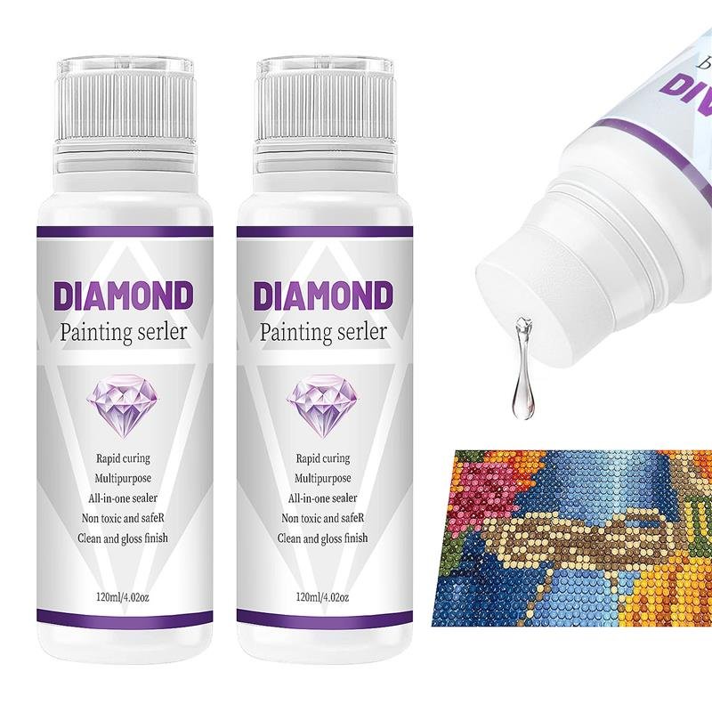 Clean and gloss 120ml Diamond Embroidery Brightener and protect for Diamond painting smooth application