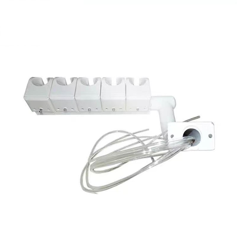 White Dental 5 Sets Hanging 3-Way Syringe Handpiece HangersDental Chair Handpiece Hangers