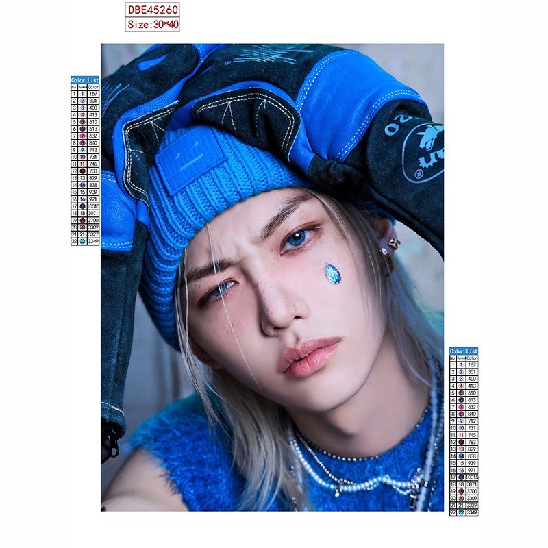 KPOP Photo 5D Diamond Painting Felix Changbin Bangchan LeeKnow Han Hyunjin I_N Seungmin 5D Diamond Painting Home Decoration