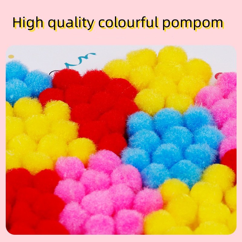 DIY Handmade Art and Craft Pompoms Painting diamond Home Kindergarten Toys Educational Toys for Kids