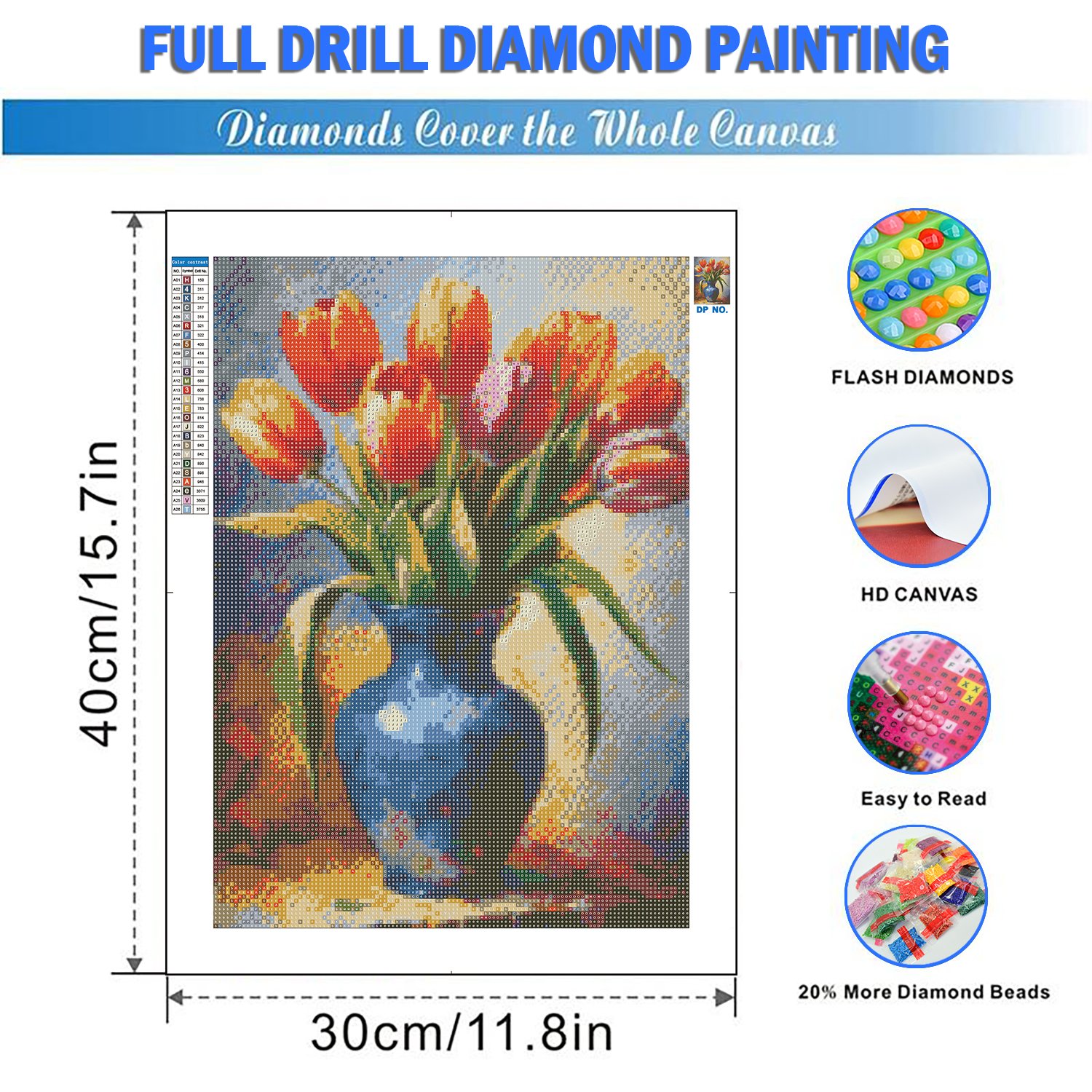 AB Diamond Painting 2024 New Series Flower Diamond Mosaic Embroidery Cross Stitch Kits DIY Tulips Home Decoration Gift