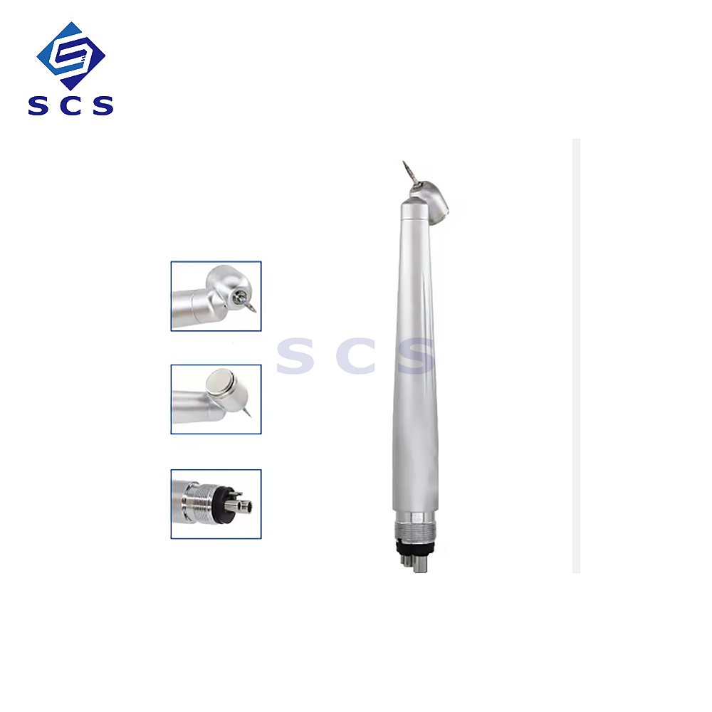 Chinese Wholesale Push Button 45 Degree Tooth Extraction Turbine Dental High Speed Handpiece