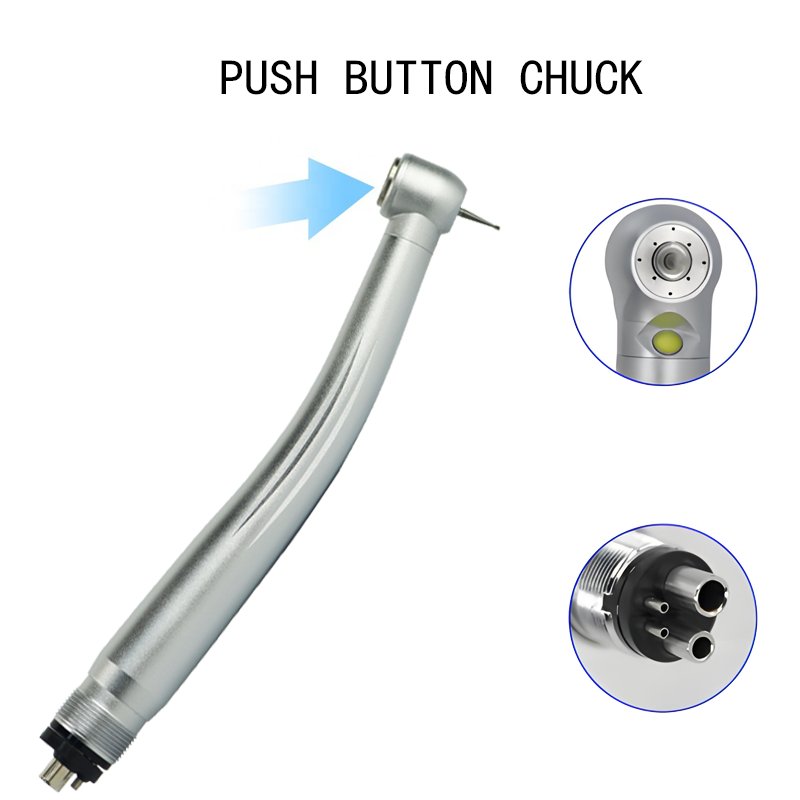 Dental handpiece high speed 4 holes 2 holes Air Turbine Self-iluminated LED Push Button Dental High Speed Handpiece