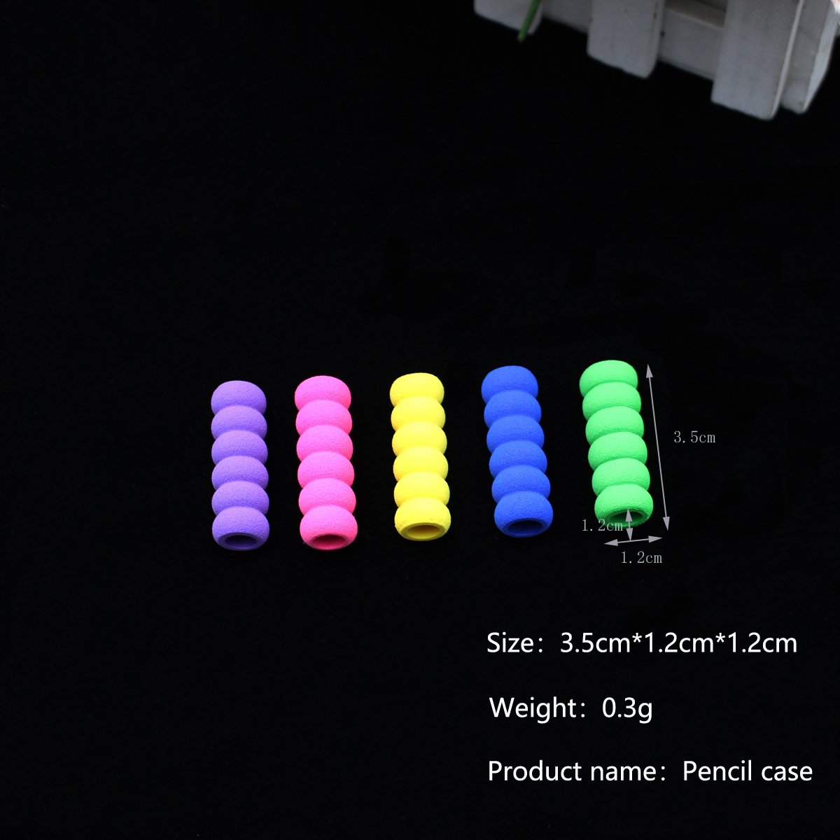 5 Pcs Rubber Sponge Pen Cover Diy Diamond Painting Tools Protect Hands Non-slip Pen Sleeve Diamond Embroidery Accessories