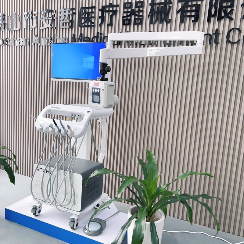 Pet teeth care mobile treatment carts full set pet tooth treatment machine factory directly dental trolley with x ray unit
