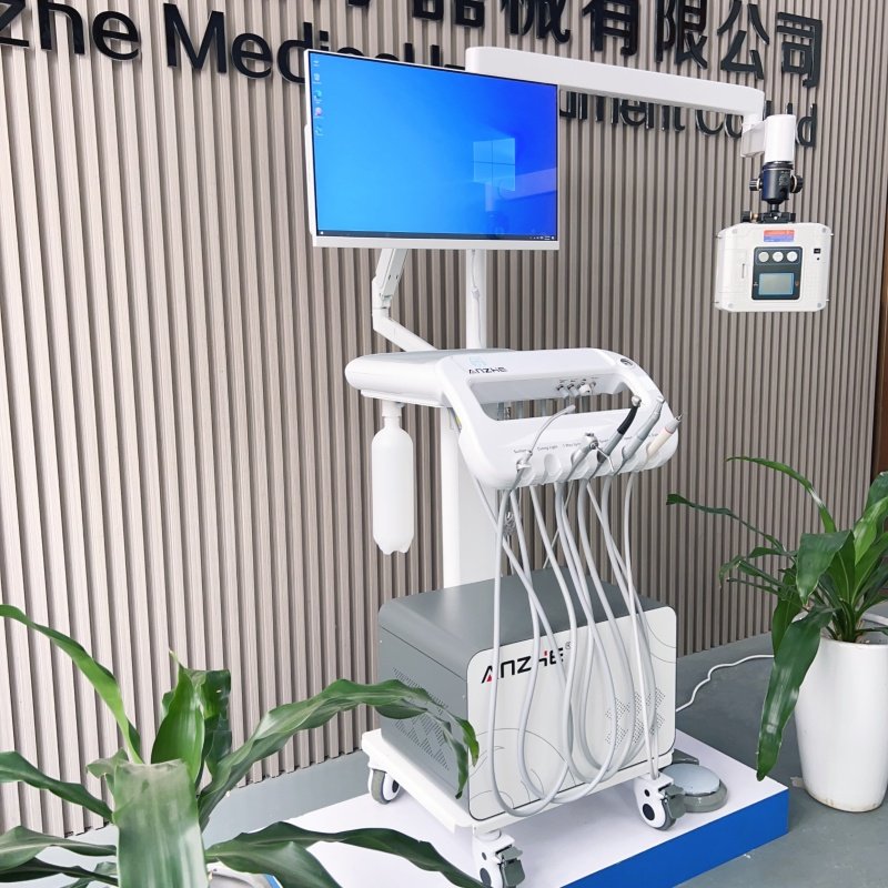 Pet teeth care mobile treatment carts full set pet tooth treatment machine factory directly dental trolley with x ray unit